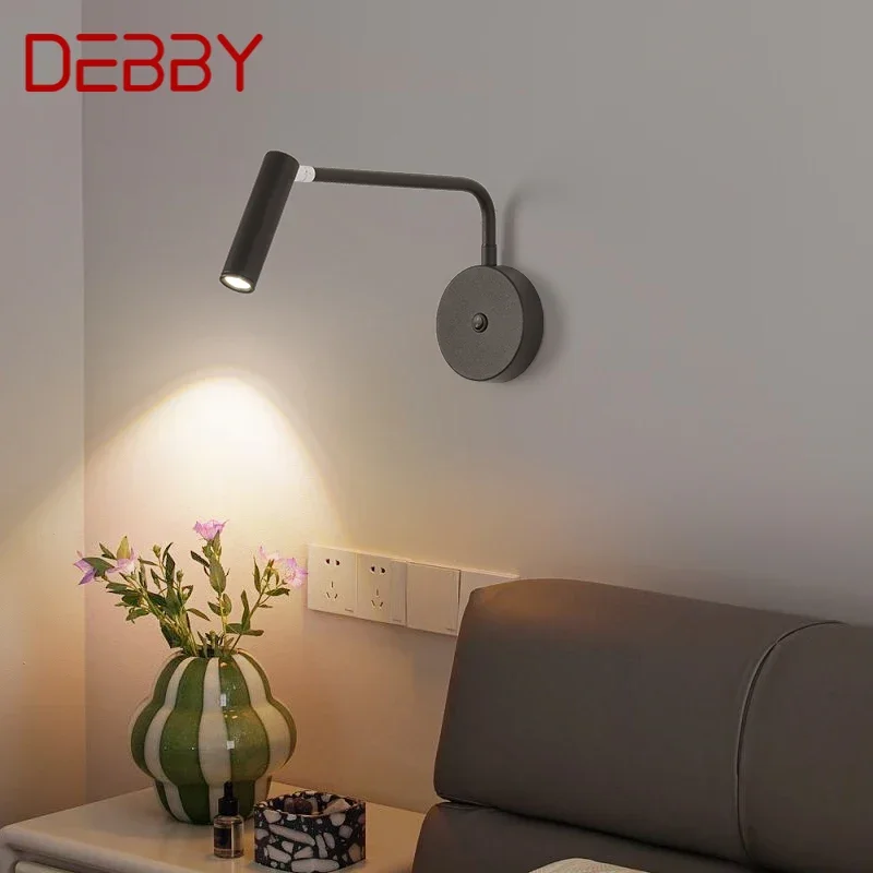 DEBBY Contemporary Wall Lamp Indoor Living Room Bedroom Bedside Lamp Nordic Art Hotel Corridor Hallway LED Wall Lamp