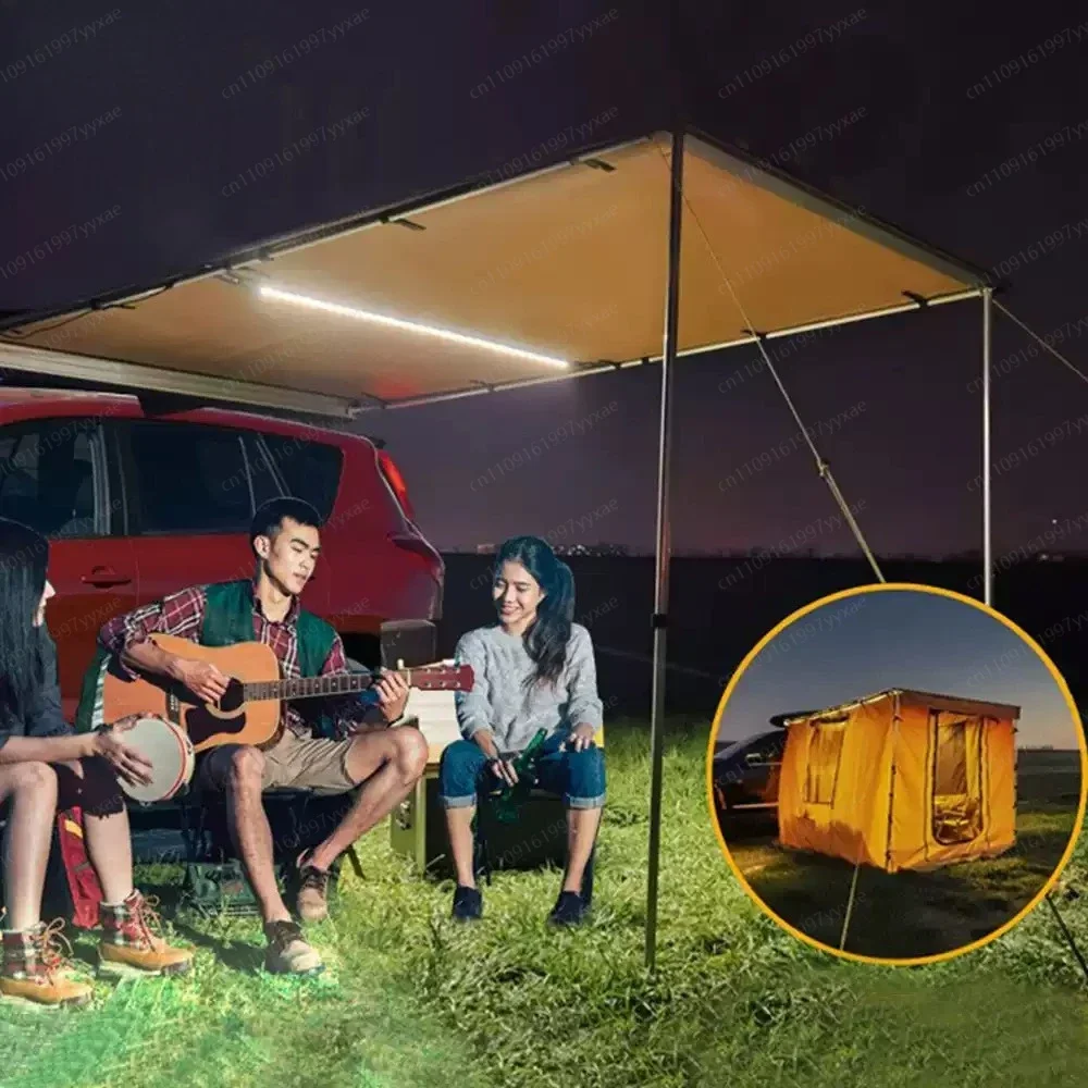 Car Side Awning Roof Retractable Canopy Car Side Account External Waterproof Sunshade