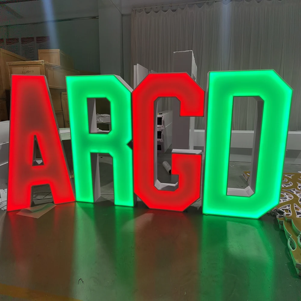 Full color giant number lights led letter number lights 4ft outdoor For Wedding Events Suppliers