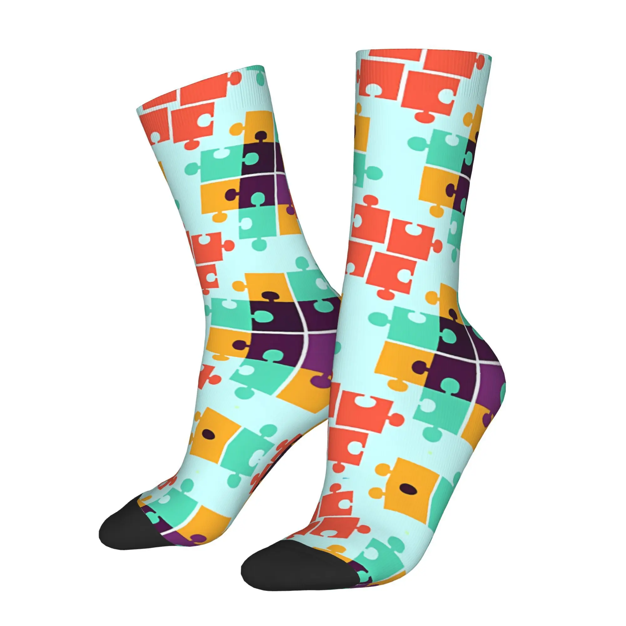 

Головоломка с разноцветным носком и принтом из мужчины из полиэстера