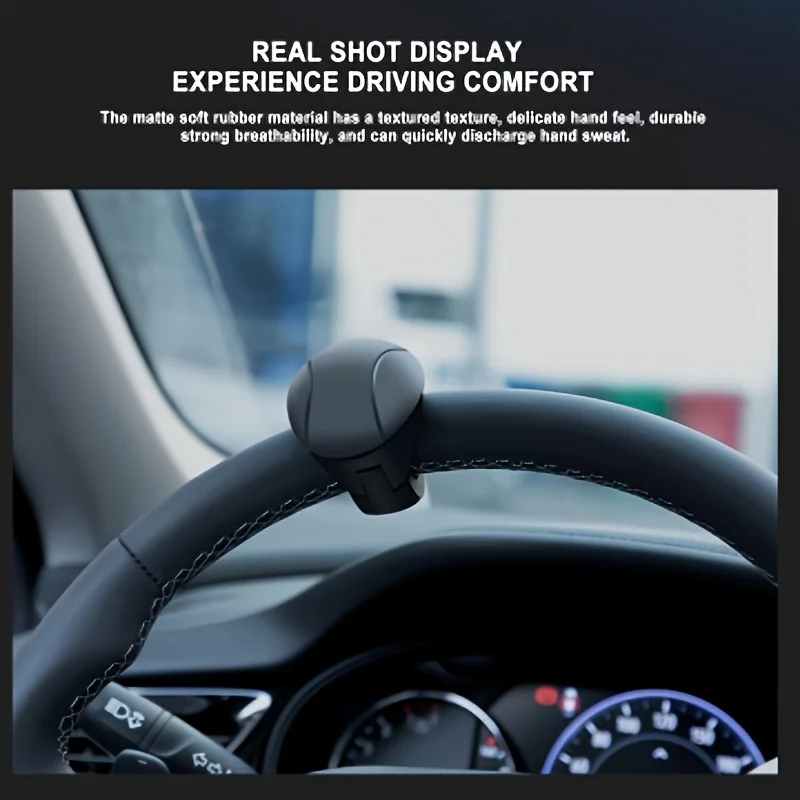 2/1 Piece Set of Steering Wheel Booster Ball, Rotating Multifunctional One-Hand Steering Wheel Aid, Easy-To-Use Car Accessory, Ideal Gift for New Year and Christmas