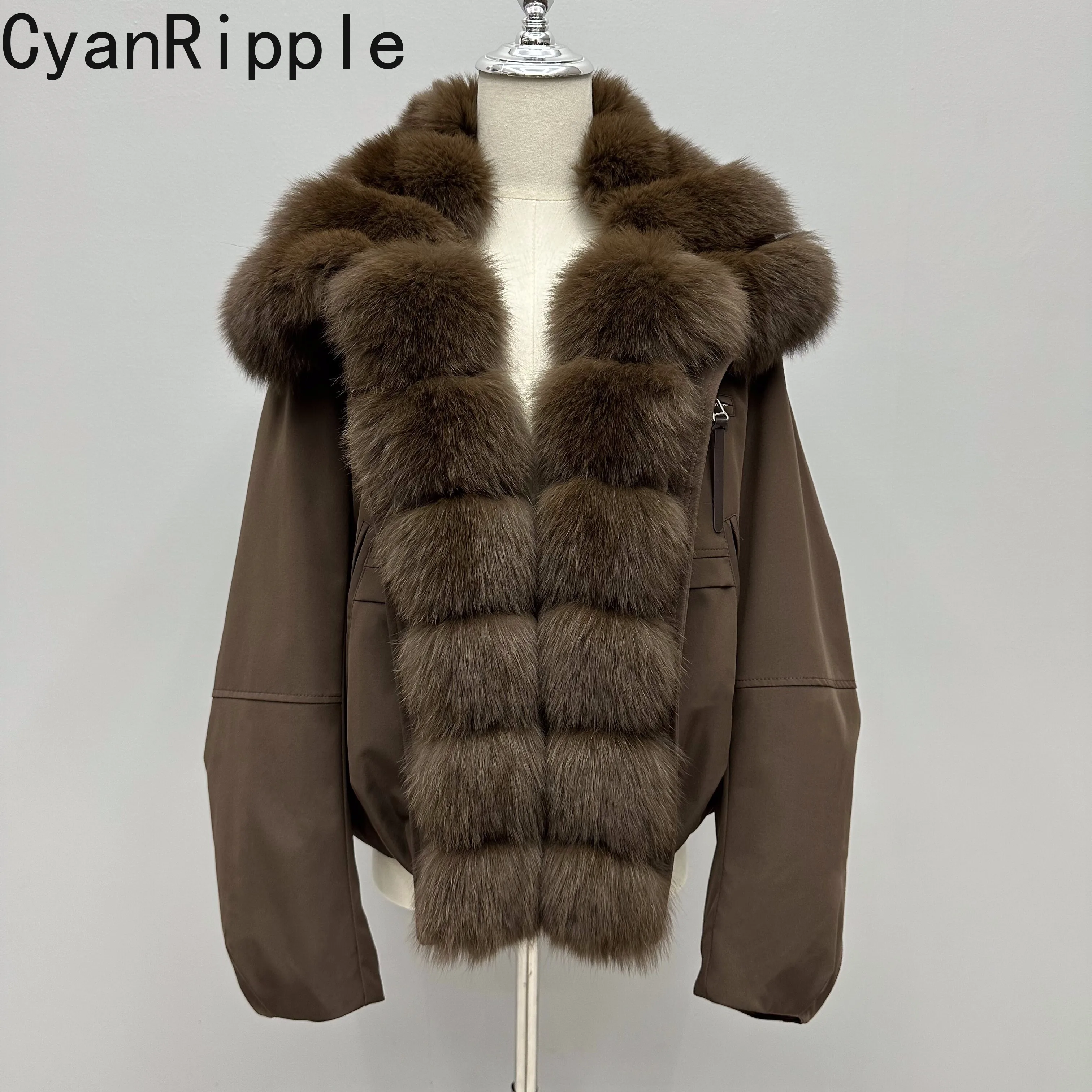 Female Short Parkas Korea All-match Winter Keep Warm Duck Down Jacket High Quality Detachable Fox Fur Collar Women Down Coats