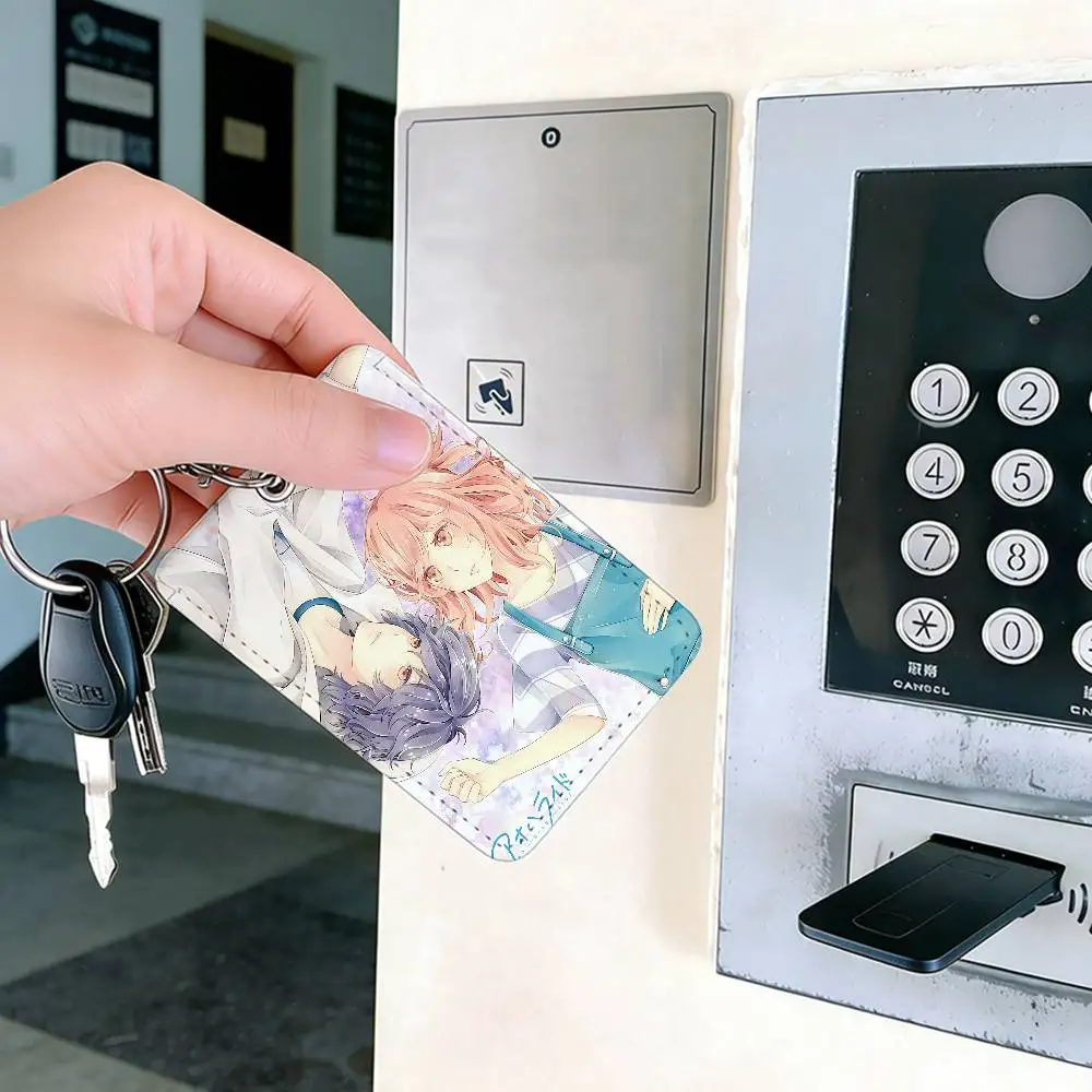 Ao Haru Ride Anime-Kartenhalter, geeignet für Bank-, Geschäfts- und Arbeitskarten, Kreditkarten, Ausweise, Taschenhalter, Schlüsselanhänger – Detail 9
