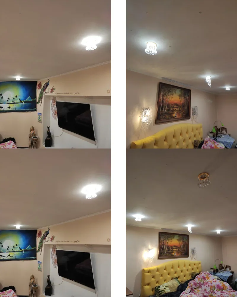 High Quality Dia8*H15.5cm Golden Pendant Mini Crystal Chandelier Suspend LED Ceiling Light Corridor Hanging Lamps