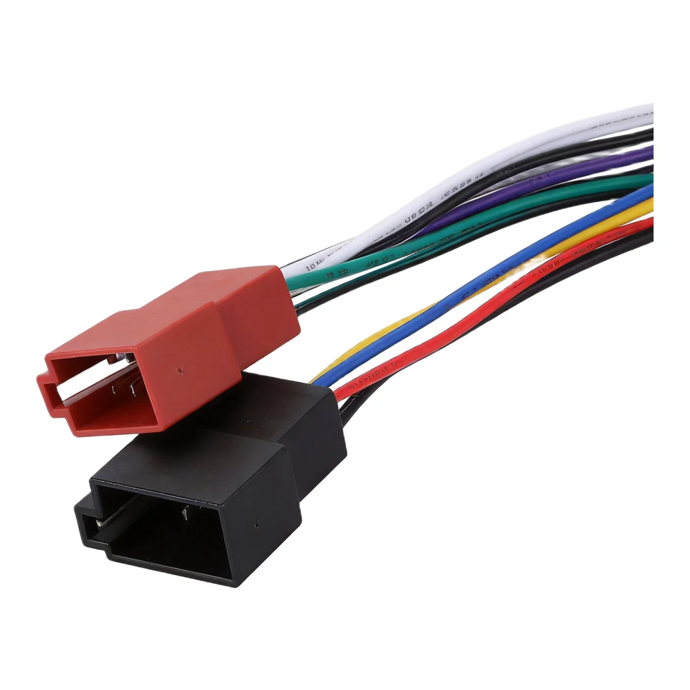 20pin Car Stereo Cable 20pin Cable Din Connector High Universality Fitment Non-deformation Wear-resistant Made Of ABS