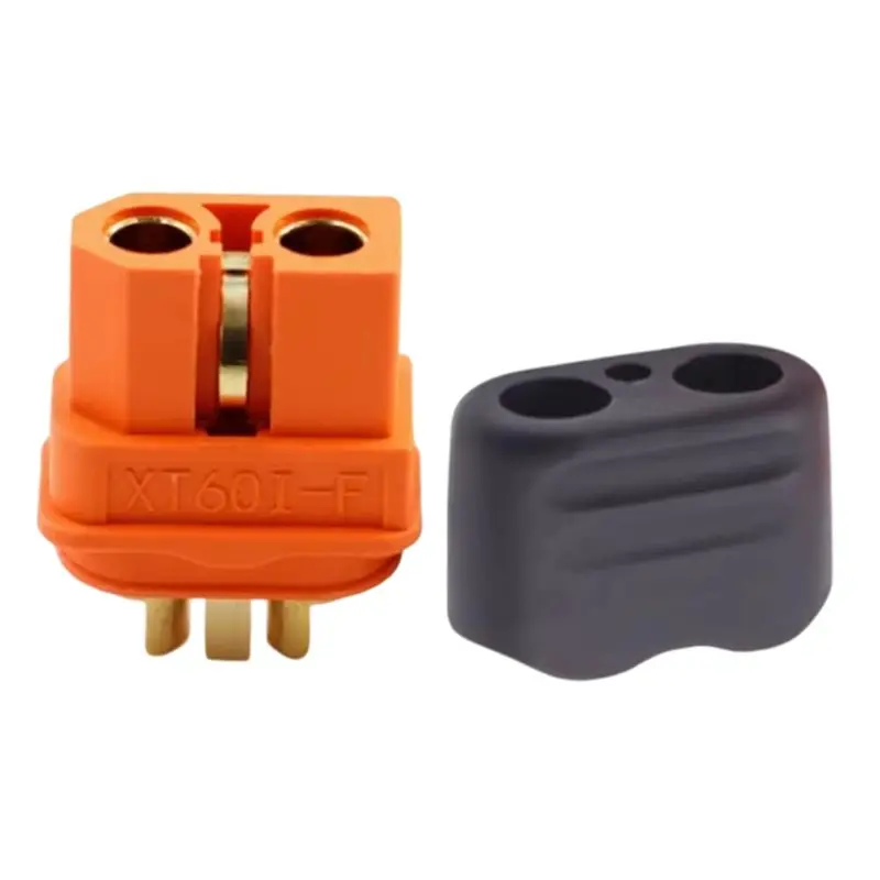 B03B-XT60I-F XT60I-Female Waterproof Copper Plated With Silver Plug(50Pcs) Signal Pin Included