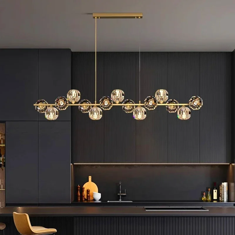 

Modern Crystal Restaurant Pendant Light Indoor Lighting Ceiling Light LED Pendant Light Living Room Indoor Lighting