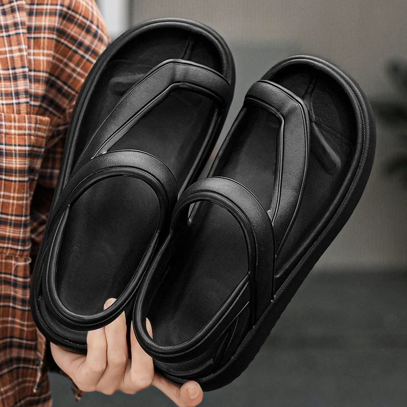 High Quatily Men\'s Slides Slippers Summer Flip Flops Man Indoor Cloud Slipper EVA House Shoes Women Beach Sandals Fashion