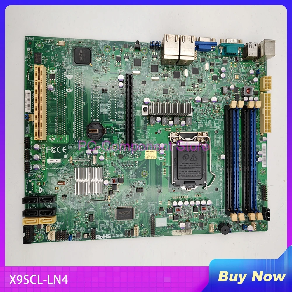 

X9SCL-LN4 For Supermicro Server Motherboard C202 Chipset LGA 1155 Support Xeon E3-1230V2 4 Gigabit Ethernet