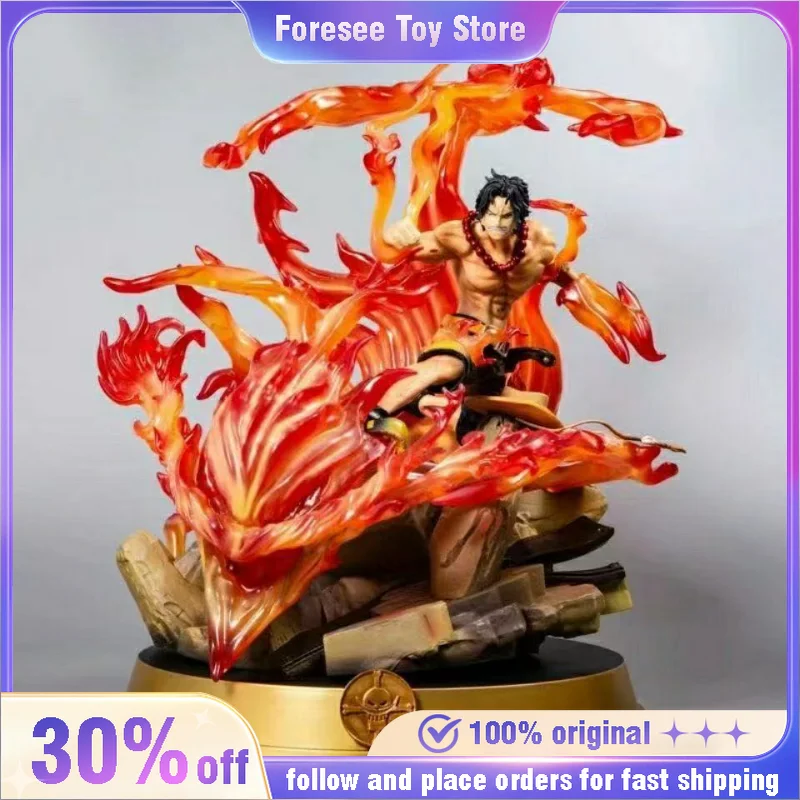 

In Stock 39cm Anime ONE PIECE Action Figure Portgas Ace GK PVC Model Desktop Decoration Collections Festival Gifts Toyss Kid