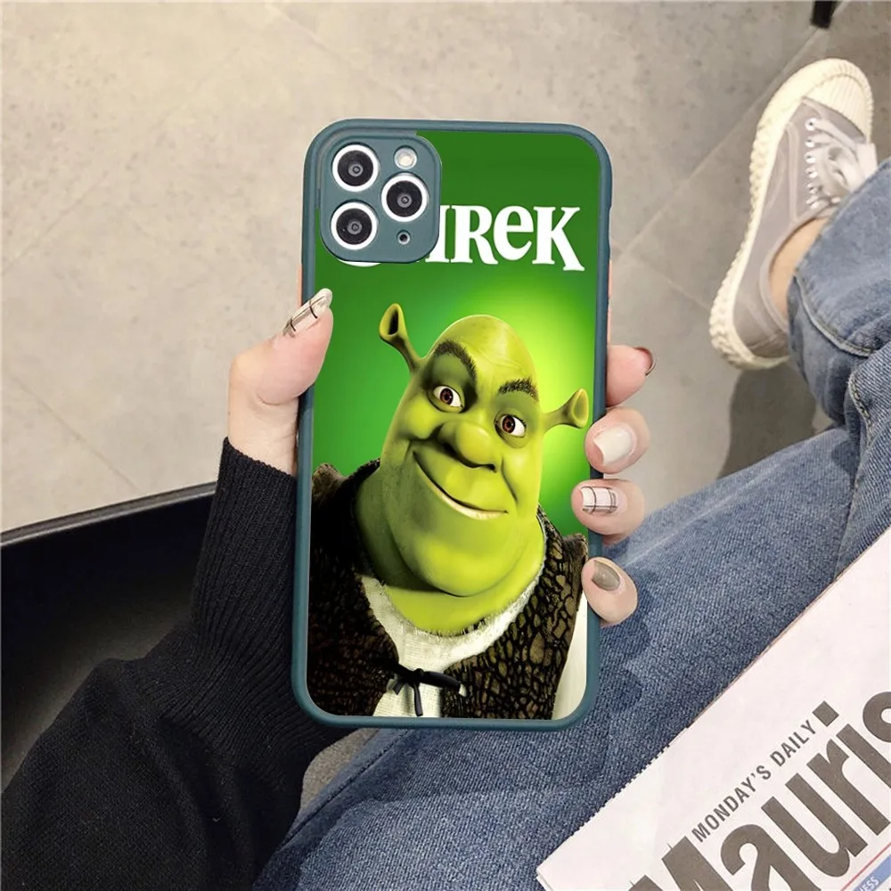 Cartoon Funny Movie S-Shreks Phone Case For IPhone 14 11 12 13 Mini Pro Max 8 7 Plus X XR XS MAX Translucent Matte Cover