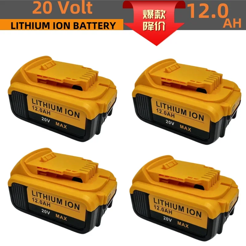 New 100% Original 12000mAh 20V for Dewalt Power Tool Battery DCB206 20V 18.0Ah Battery DCB206 20V Battery DCB205 DCB200