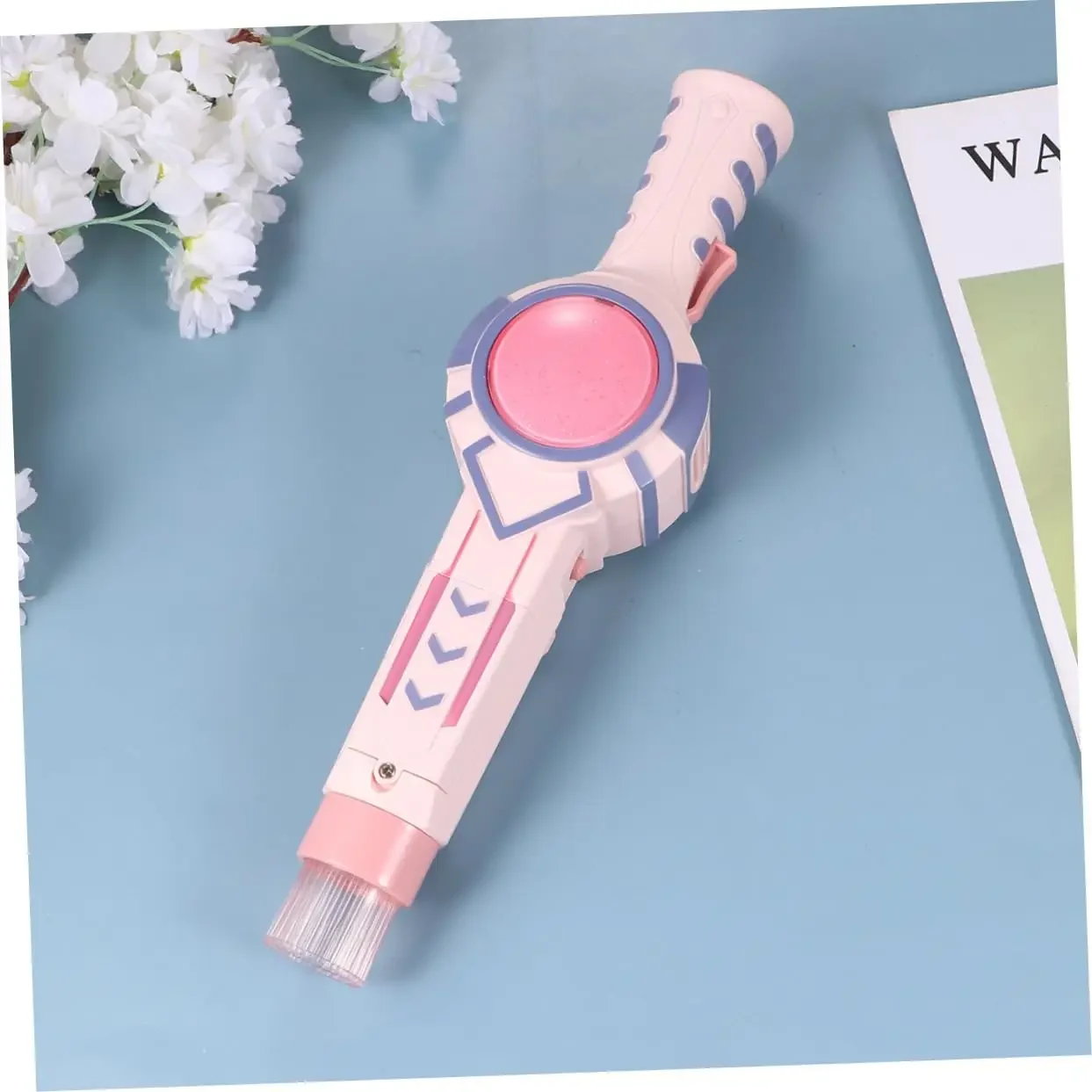 آلة ألعاب الفقاعات لصانع الفقاعات الأوتوماتيكي آلة صنع الدخان المرنة باللون الوردي #5