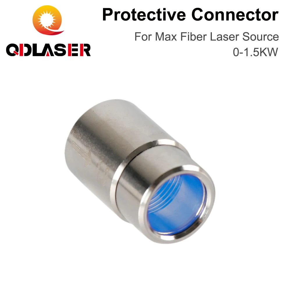 

QDLASER Protective Connector Max 0-1.5KW Fiber Laser Source Output Protective Connector Lens Group for Max Fiber Laser Source