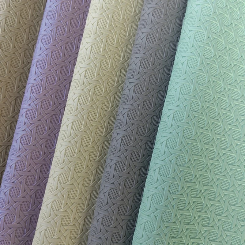 100x138cm Eco-Friendly Bird Nest Woven Embossed Thick 1mm Semi PU Faux Leather Fabric for Sofa Seat Pack Decoration DIY Material