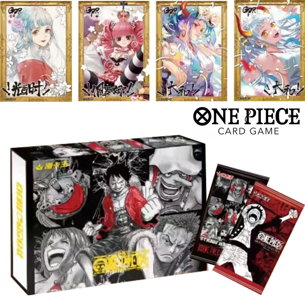 One Piece Collection Cards Booster Box Anime Luffy Zoro Nami Chopper Character Peripheral TCG Game Card Kids  GiftsBirthday Xmas