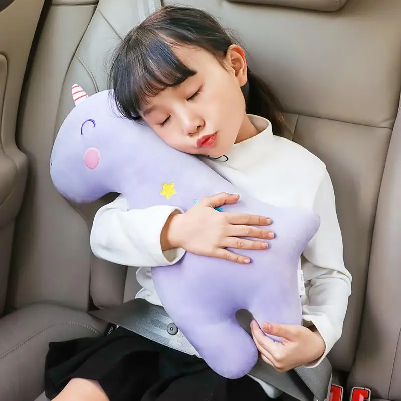 Car seat belt pillow shoulder pads pillow neck protector Cartoon throw pillow car seat belt shoulder pads seat belt cover