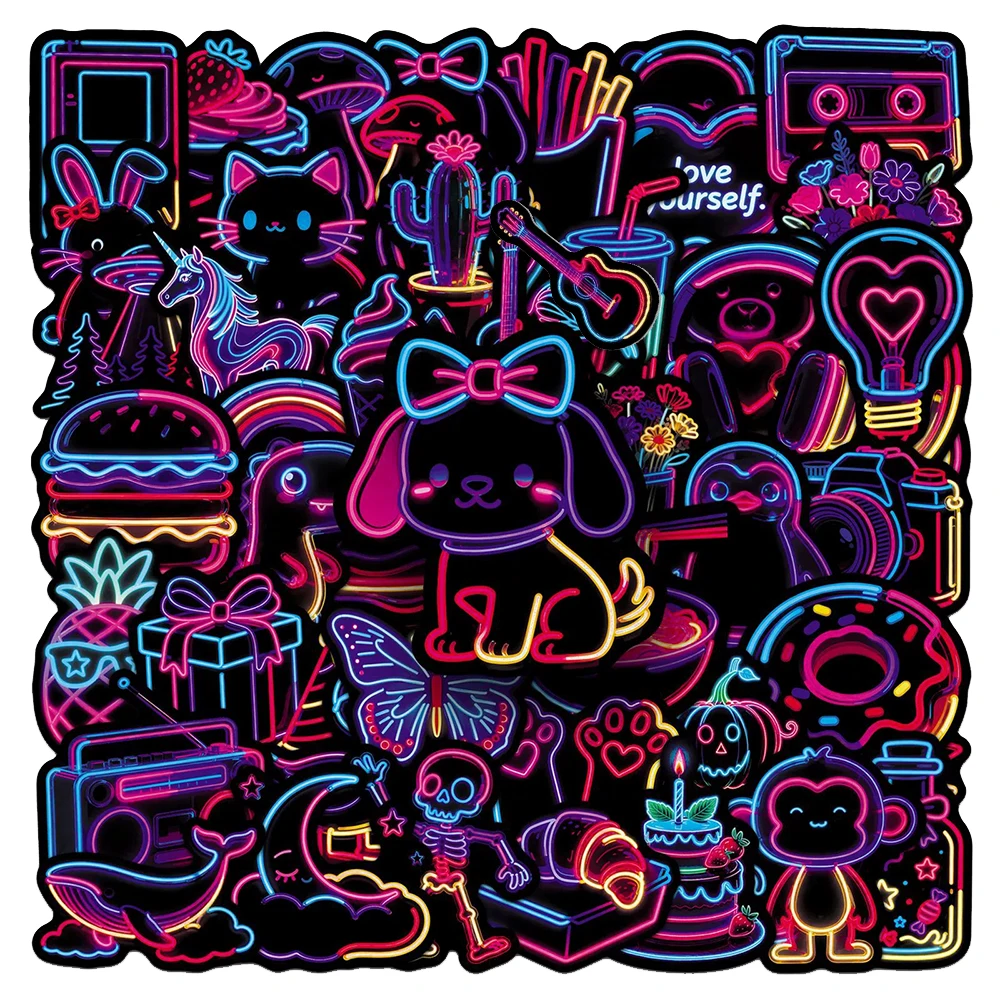 

10/30/50pcs INS Style Cartoon Cute Graffiti Stickers DIY Skateboard Suitcase Helmet Car Aesthetic Decoration Sticker Fun for Toy