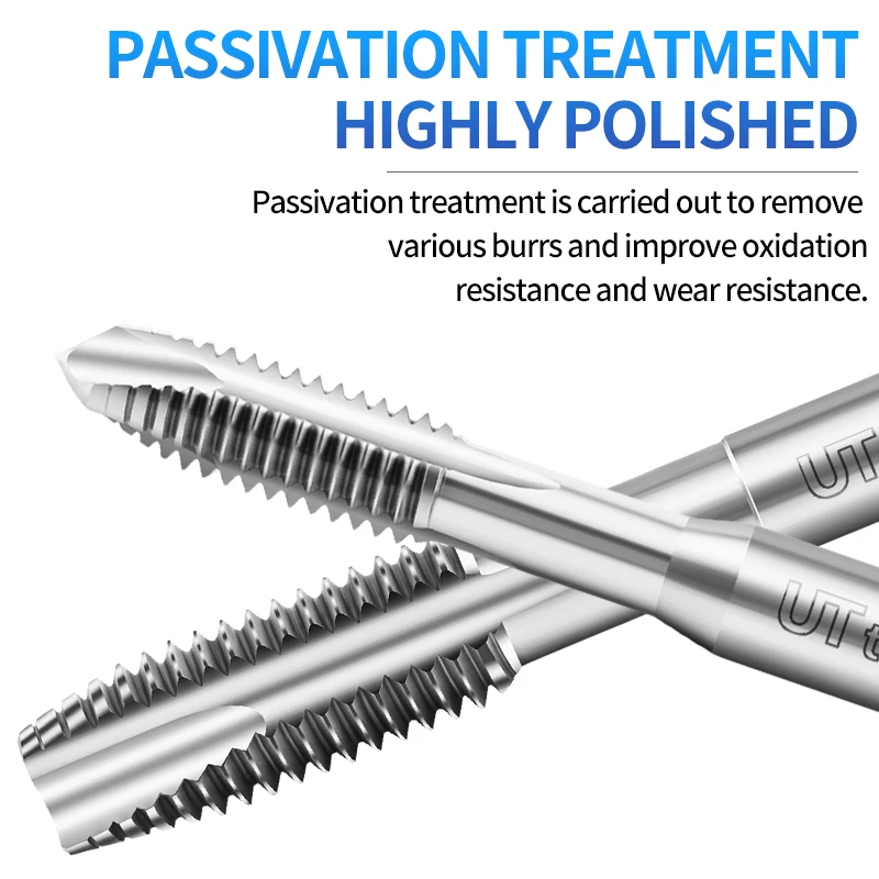 UT TAP 1PCS HSSE JIS Metric Spiral Pointed Tap Without/TIN/TC50/TICN Coating M1M2M3 M4M5M6 M7 M8M9 Machine Fine Thread screw tap