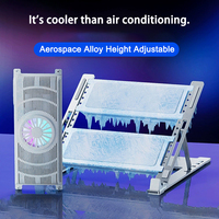 Laptop cooler semiconductor cooling cooling God new silent cooling water-cooled pumping type 5-speed height 12 inches -18
