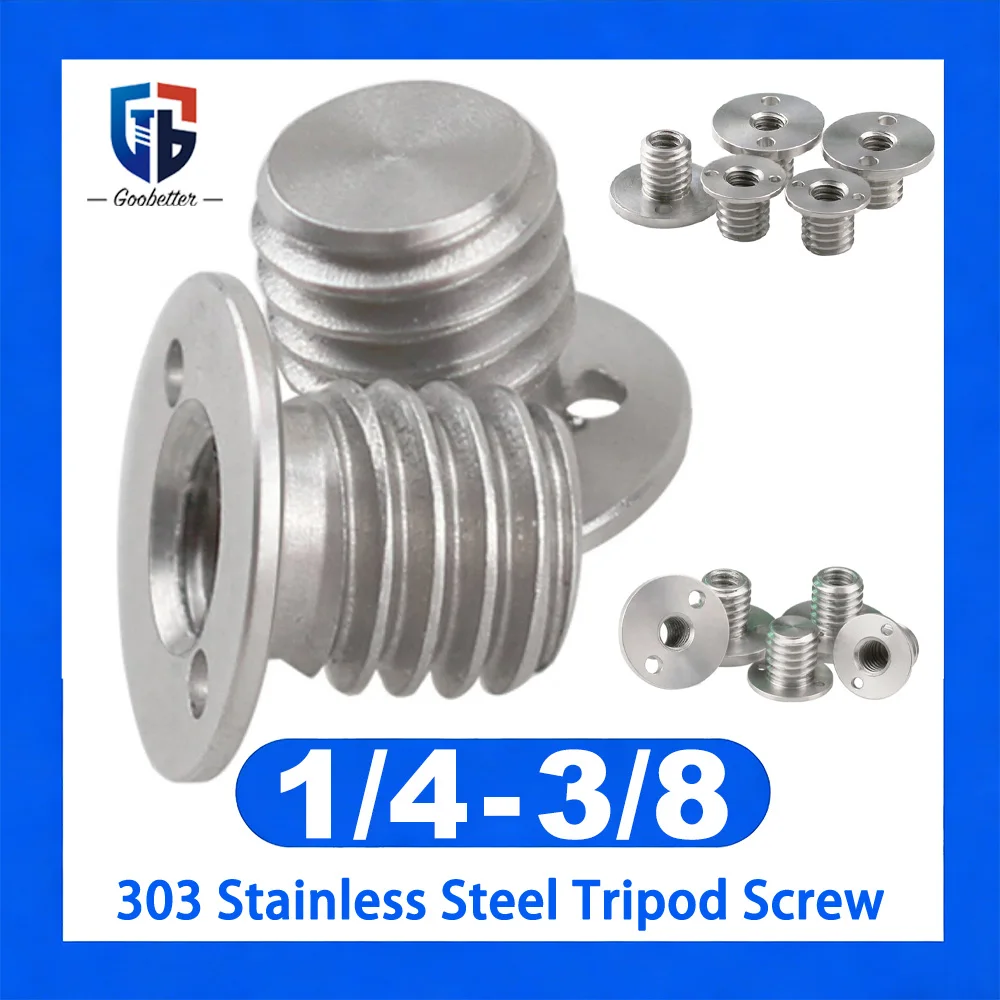 

1-5Pcs 3/8 to 1/4 Female/Male Thread Adapter Brass Nut Male Female Thread Converter for Tripod Gimbal Phone Holder Car Mount ﻿