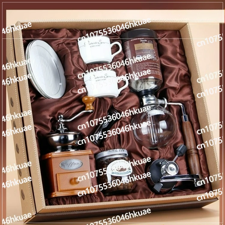 

Сифонный кофейник, мельница для зерен, ручная паровая вареная стеклянная кастрюля, устойчивая к высоким температурам