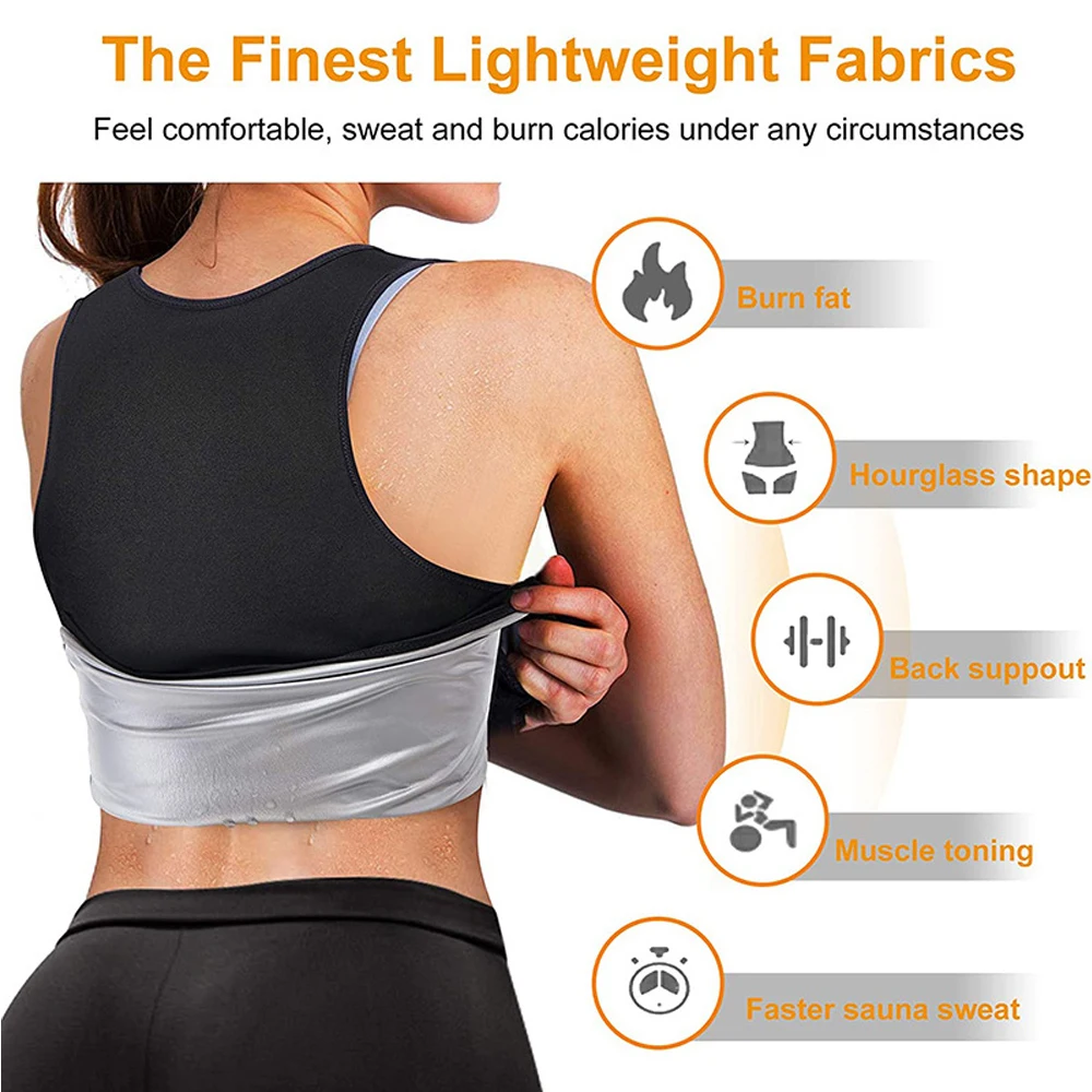 

1PCS Womens' Sauna Suit Workout Sweat Body Shaper - Sauna Suit Waist Trimmer for Workout Gym , Sauna Slimming Belt for Exercise