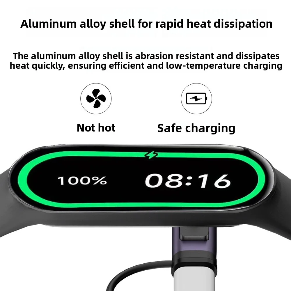 LED Indicator Magnetic Charger Converter Type-C Female to 2pin Converter for Xiaomi Smart Band 8/9/10/Pro/NFC Redmi Watch 5/4/3 - view 3