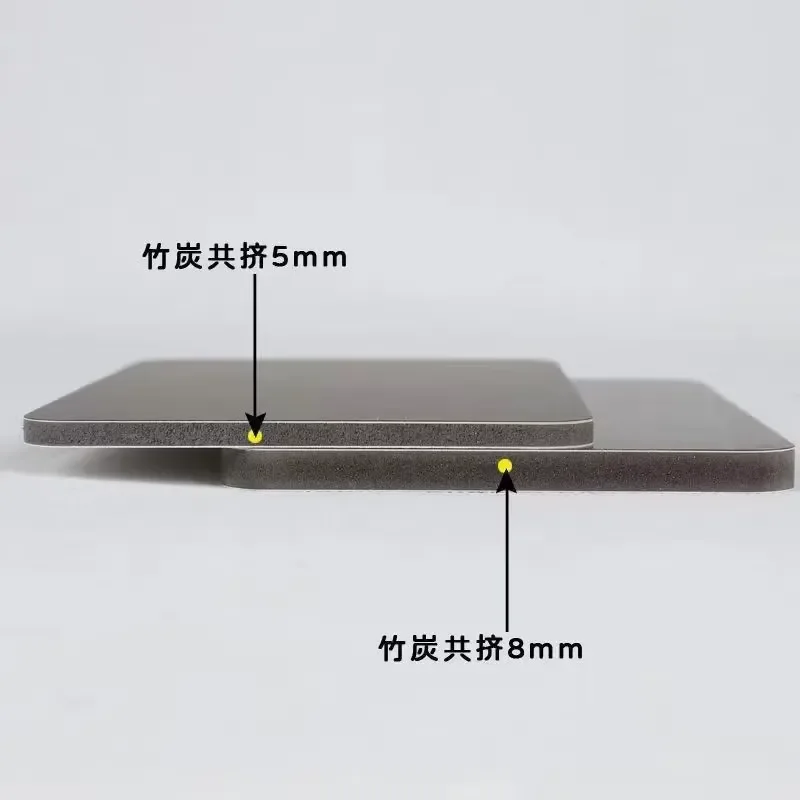 PET Marble Continuous Texture Co-extruded Bamboo Charcoal Wood Veneer Modern Design Waterproof Fireproof PVC Wall Panel 7.10