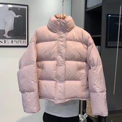 2024 New Winter Jacket Women Clothes Thick Winter Coat Female Loose Stand Collar Down Cotton Padded Jacket Outwear