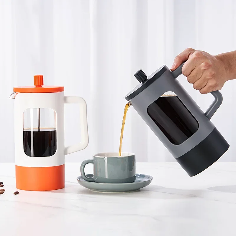 

French Press Pot Glass Coffee Pot for Office Home Use Coffee Utensils for Brewing Tea French Filter Press Pots Hand Brewed Pots