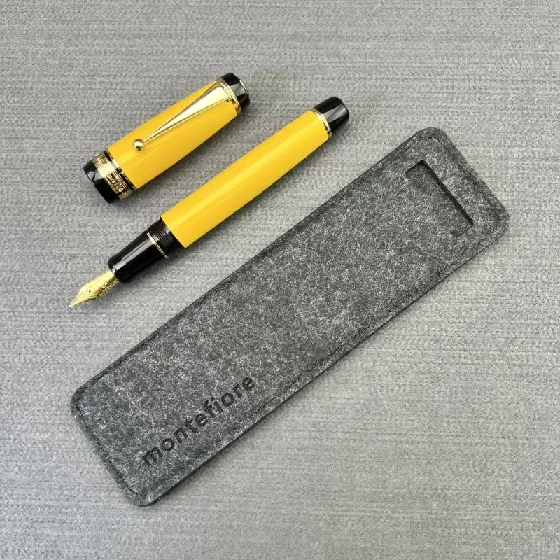 

Новая большая металлическая перьевая ручка Montefiore, аналог Pilot 30, с конвертером для чернил, перо №35, канцелярские принадлежности, подарок