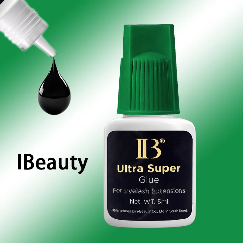 1Bottle IBeauty Ultra Super Glue Fake Eyelash Extension Korea 2s Fast Dry Long Lasting Makeup Adhesive Supplies Beauty Green Cap