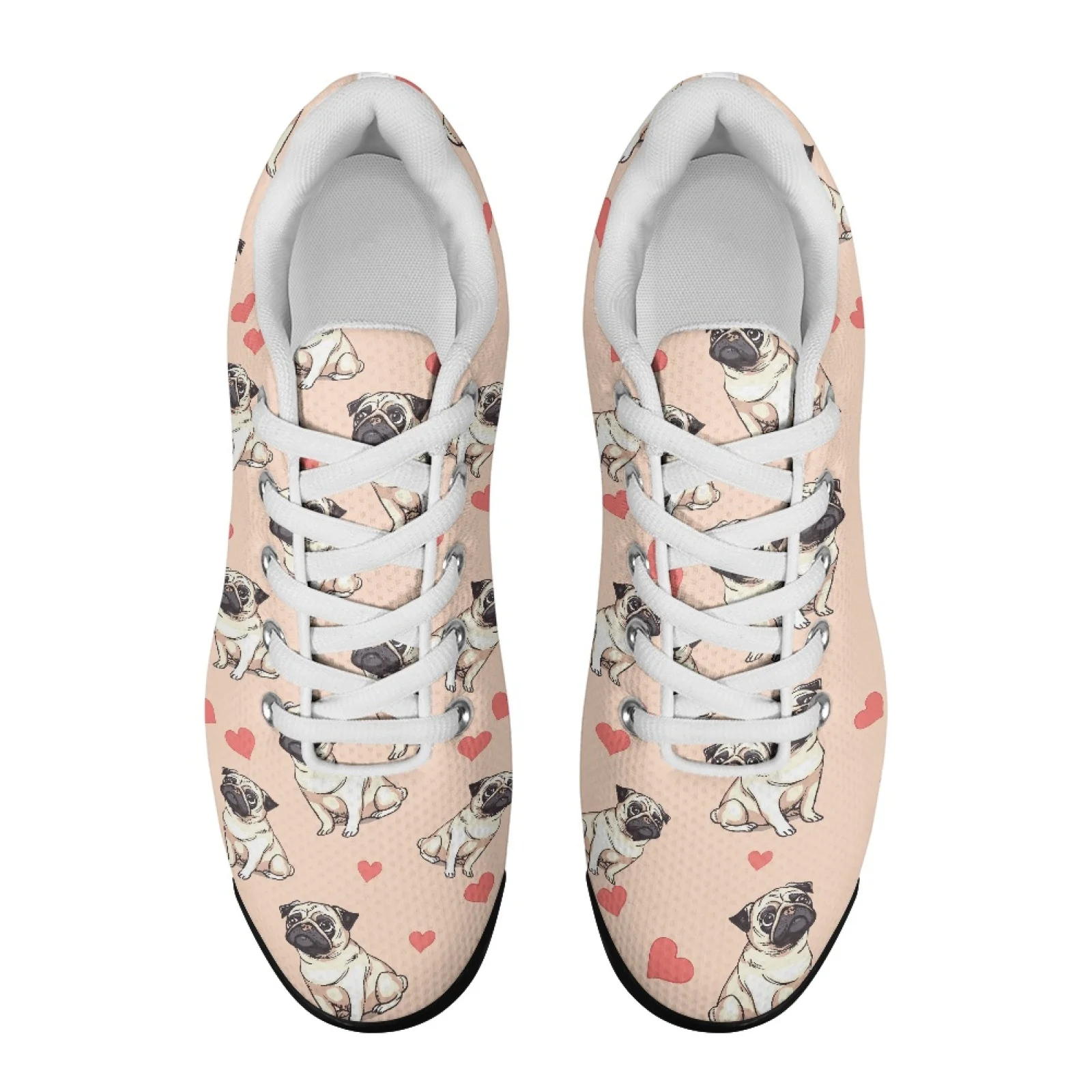 XIXIRIMIDO Air-Cushioned Sneakers Women's Running Shoes Men's Commuter Shoes Lightweight Breathable Soft Comfortable Pug 36-48