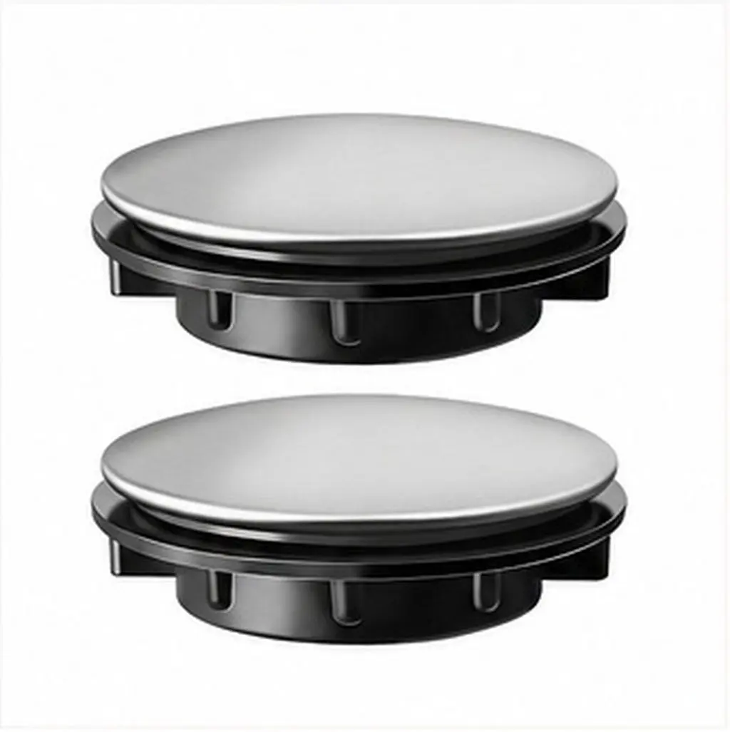 2pcs Cover Stainless Steel Foldable Kitchen Sink Plugs Faucet Hole Covers Washbasin Hole Cover Sink Caps Long Service Life Easy