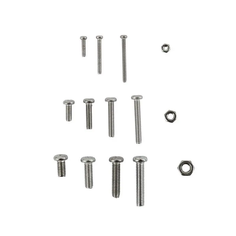 AT21-960Pcs/Set M2 M2.5 M3 Din7985 Gb818 Steel Cross Recessed Pan Head Screws Phillips Screws Assortment Kit Hw028