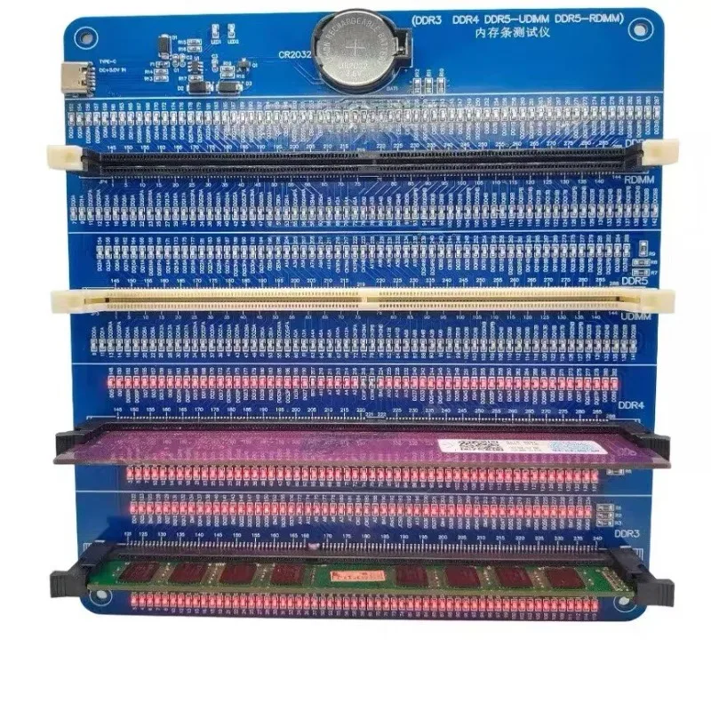 4In1 DDR3 DDR4 DDR5 UDIMM & Server DDR5 RDIMM RAM Memory Diagnostic Tester Card