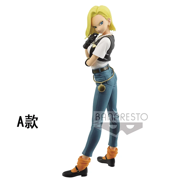 Bandai Original Dragon Ball Z Glitter＆Glamours Android 18 Ⅲ Anime Action Figures Model Hobbies Collectible Gift