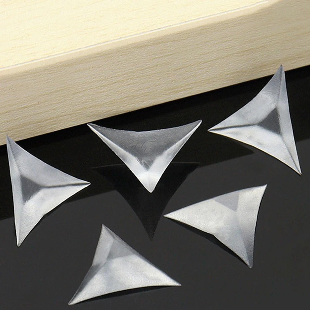 

niture Hardware Accessories Transparent Triangular Dust Corners for Cabinets Drawers Sturdy Durable Easy Installation