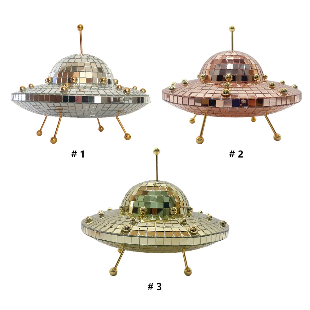 UFO Space World Desk Ornaments Creative Desk Living Room Ornament Art Crafts Funny Home Decor Multipurpose Halloween Decorations