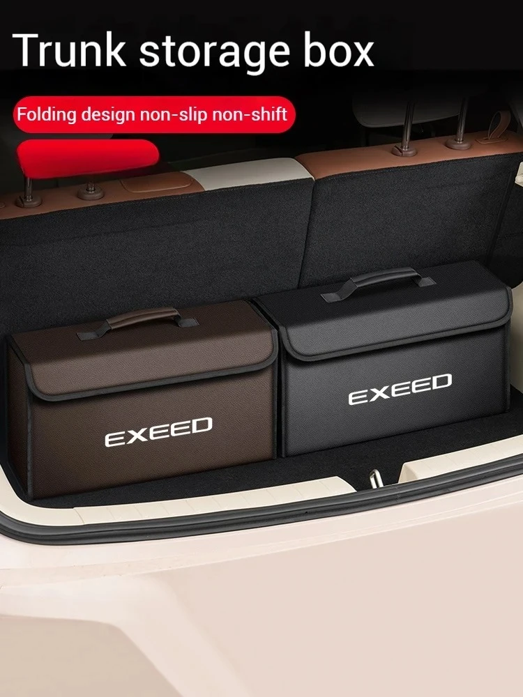 For Chery Exeed LX VX TXL RX Sterra ET PHEV‌ ET-I‌ ES TX Tiggo 3X Car Trunk Storage Box Organizer Foldable Container Bag