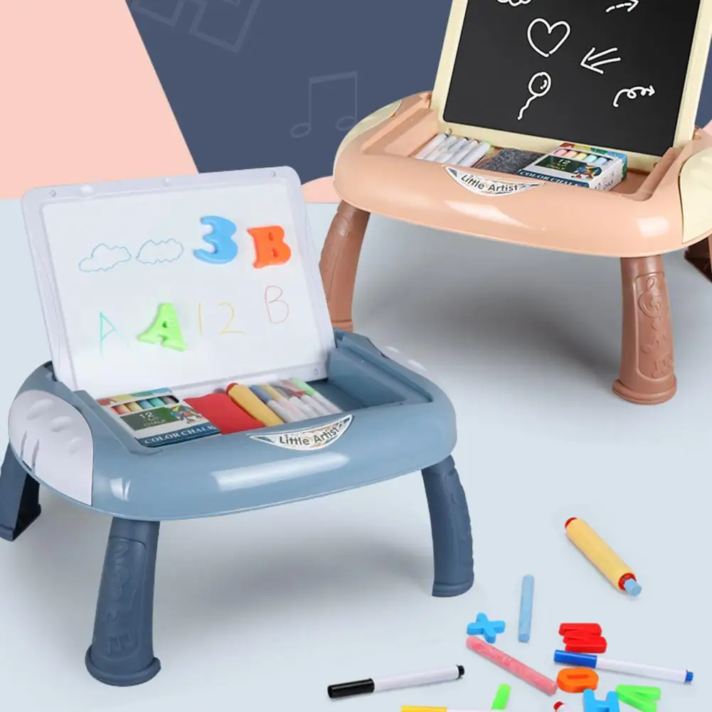 Dupla Prancheta Magnética para Crianças, Brinquedo Educativo para Meninos e Meninas, Tablet Esboço Colorido para Pintura