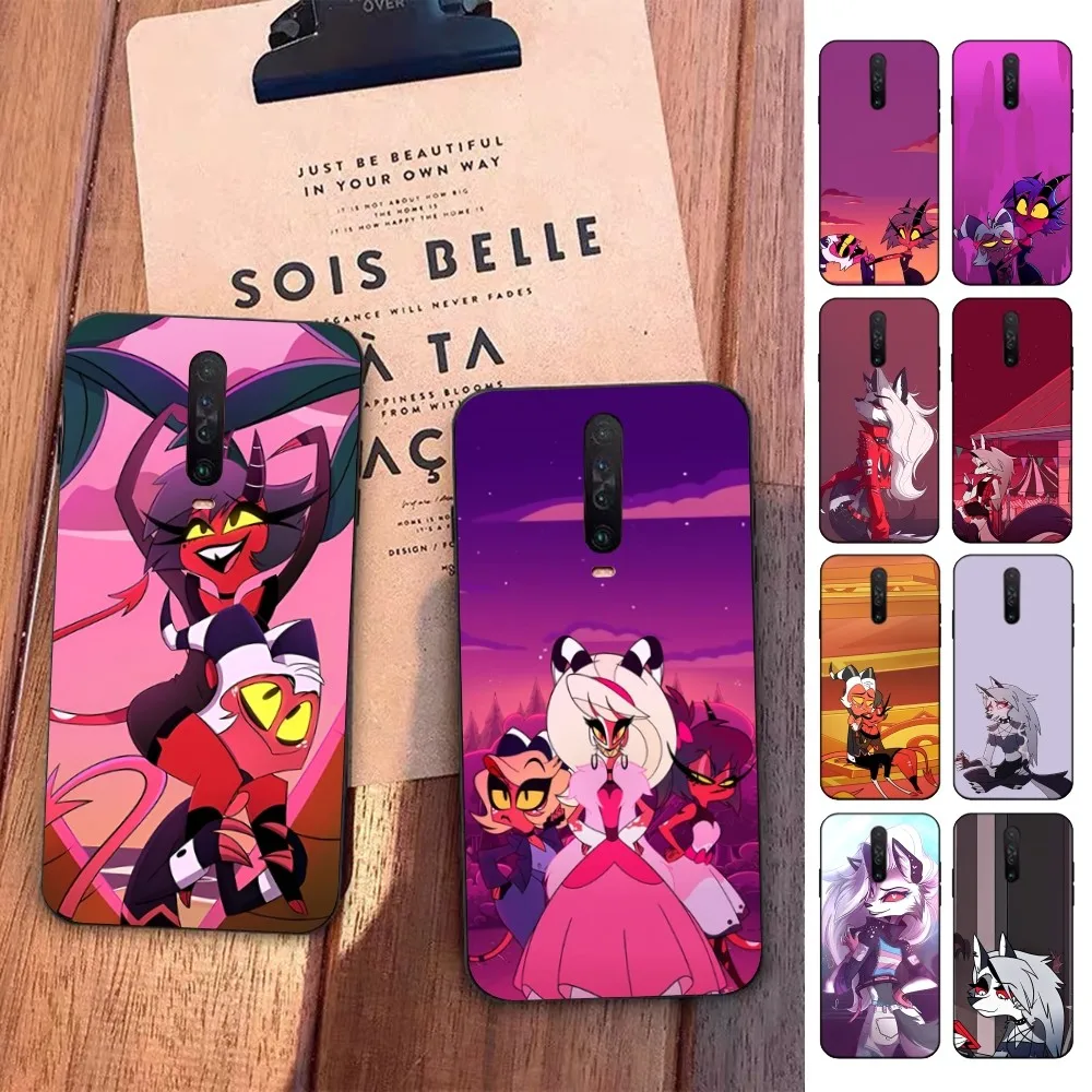 Anime H-Helluva Boss Phone Case For Redmi 5 6 7 8 9 10 plus pro 6 7 8 9 A GO K20 K30 K40 pro plus F3 Fundas