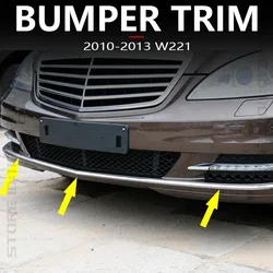 for 2010-2013 W221 Mercedes Benz S350 S400 S550 S600 S63 S65 AMG Front Bumper Lower Chrome Trim 2218850121 2218850021 2218850221