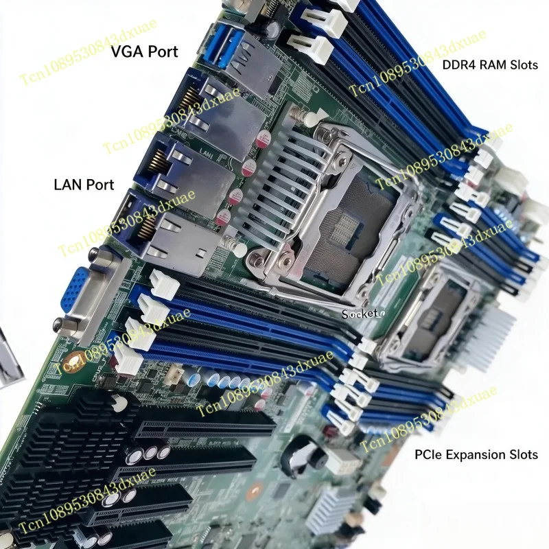 RD450X Main Board Dual X99 Server Main Board C612 Chip E-ATX, 2680v4 Support Unique Display
