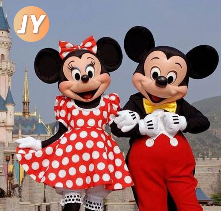 Mickey Minnie Mouse Mascot Set Classic Cartoon Characters Advertising Event Party Adult Costume Disney Holiday Celebration props