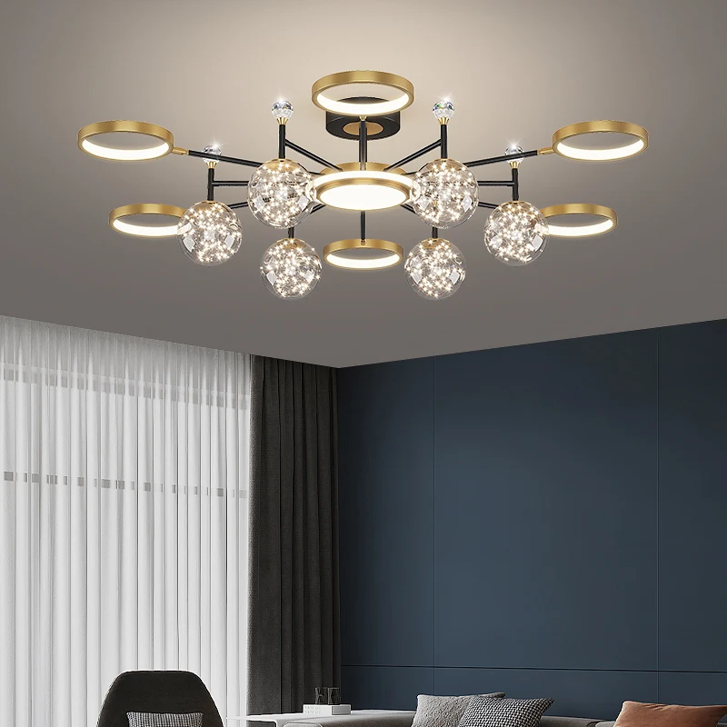 Modern Ceiling Chandelier Nordic LED Chandeliers Living Room Bedroom Kitchen Indoor Lighting Ceiling Lamps Lustre Fixture Lights