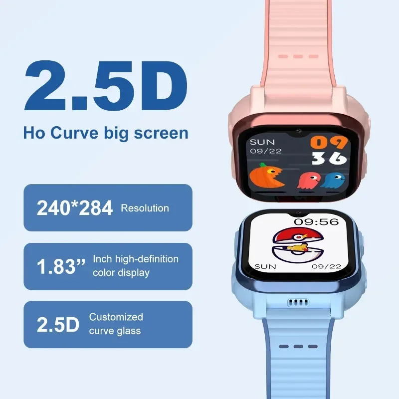 Children's phone watch, card, smart watch, large screen waterproof GPS positioning, call watch