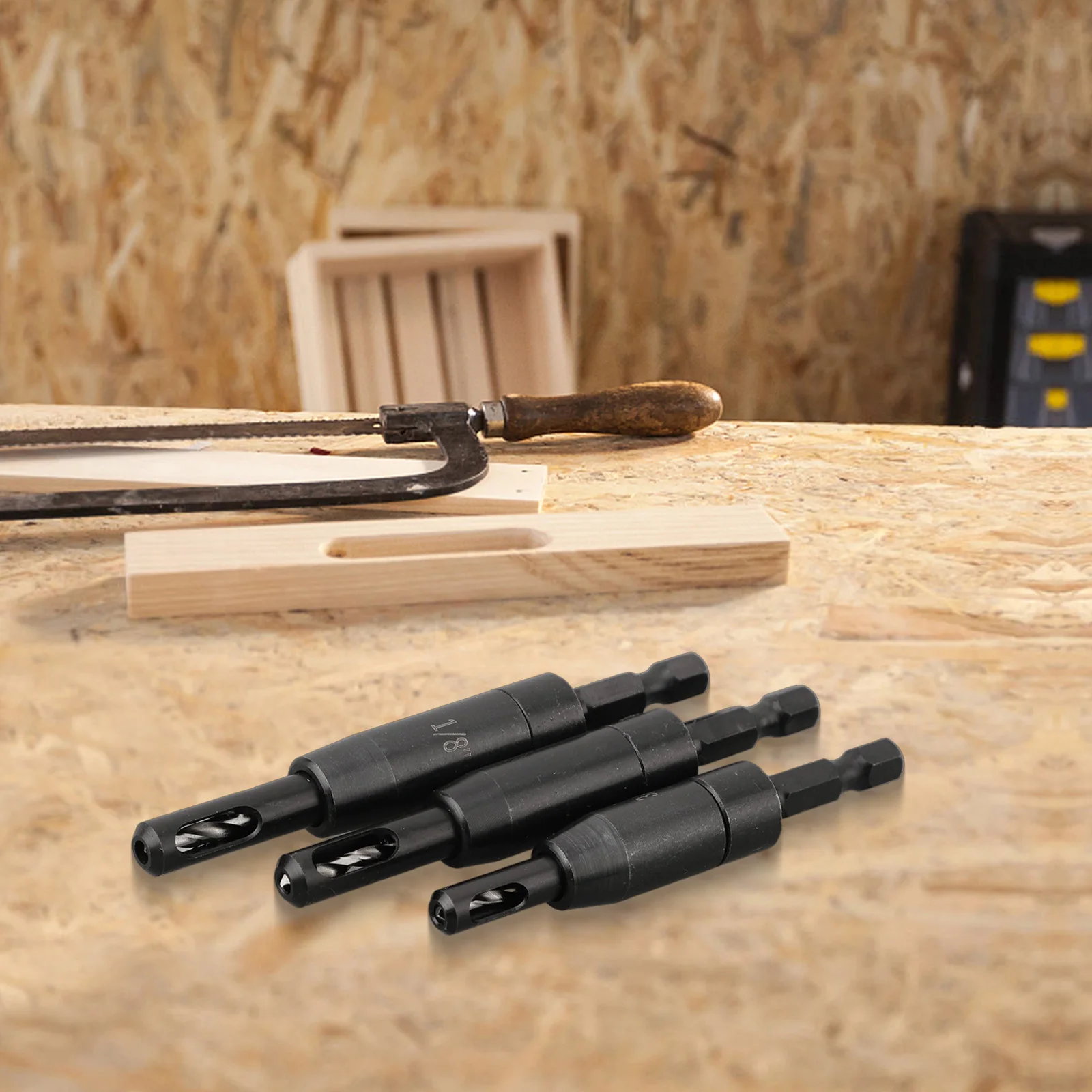 

3pcs Self Centering Hinge Tapper Core Drill Bit Set Woodworking Holes High-speed Drill For Cabinet Door Hinges Drawer