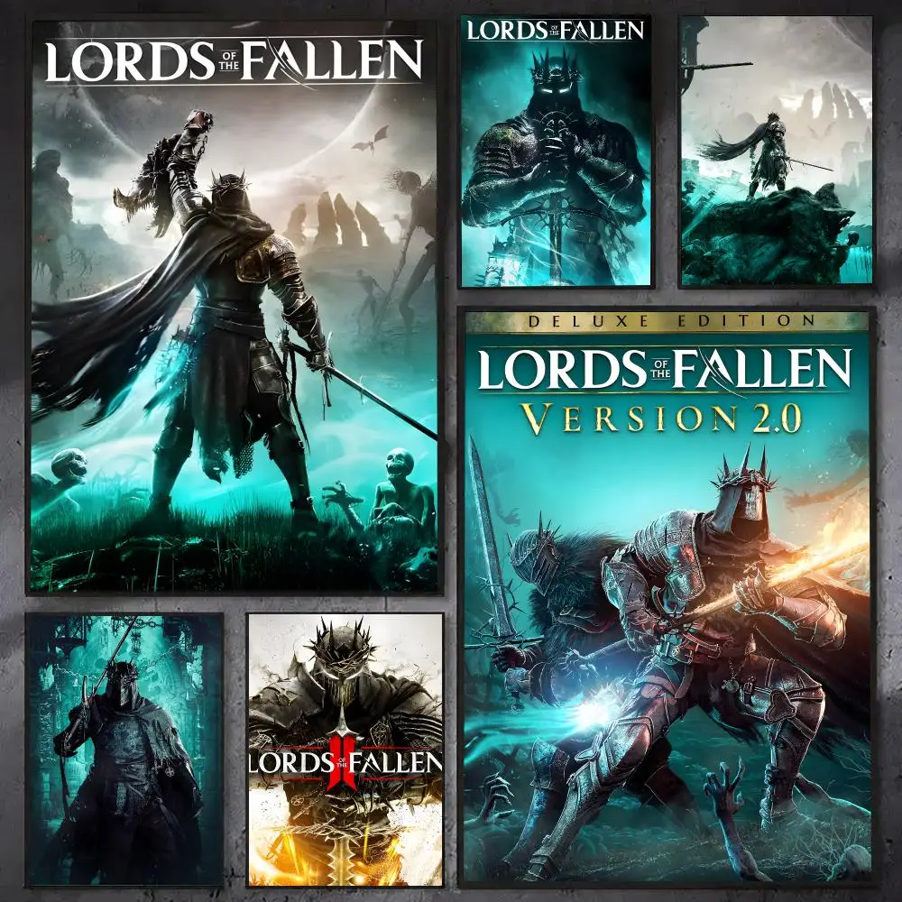 Game L-lords Of The Fallen Poster Waterproof Sticky Wall Art Print For Bedroom Living Room Hallway Bar Home Decor
